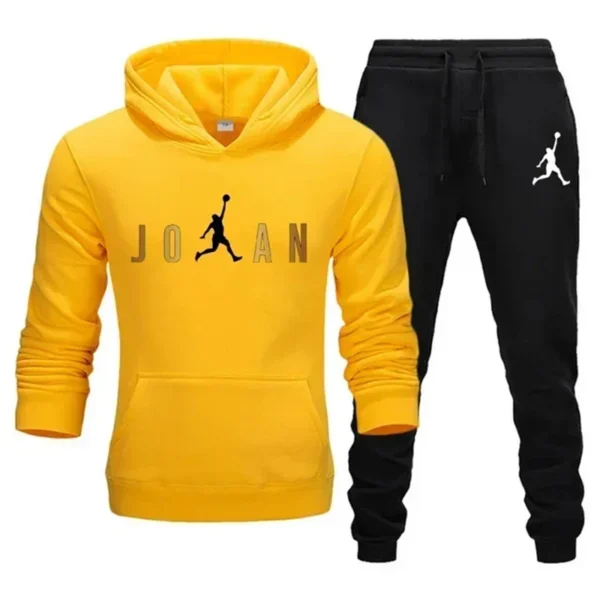 2024 New Men's Fashion Casual Zipper Tracksuits Outdoor Fitness Jogging Hooded Sets Sports Luxury Hoodie + Pants Suit Clothing - Image 5