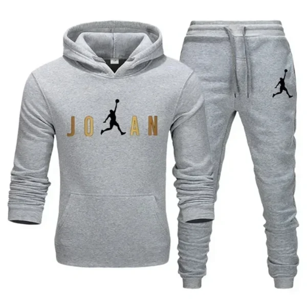 2024 New Men's Fashion Casual Zipper Tracksuits Outdoor Fitness Jogging Hooded Sets Sports Luxury Hoodie + Pants Suit Clothing - Image 2