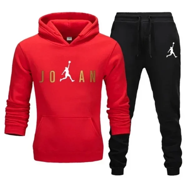 2024 New Men's Fashion Casual Zipper Tracksuits Outdoor Fitness Jogging Hooded Sets Sports Luxury Hoodie + Pants Suit Clothing - Image 4