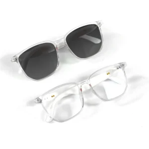 2-1 Smart Glasses for Women/Men Blue tooth  Sunglasses/Glasses, Earphones,  UV400 Polarized Anti Blue Light Lens IPX5 Intelligent Glasses